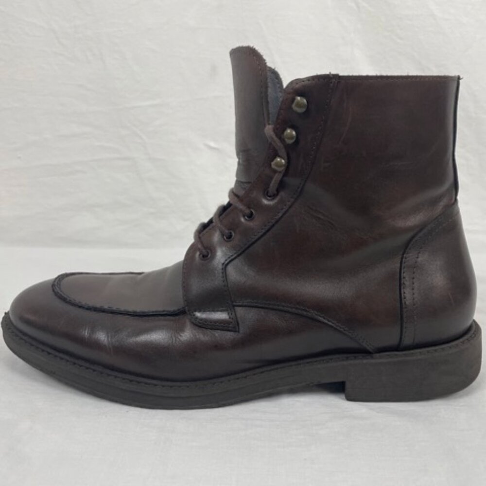 To Boot New York Adam Derrick Leather Lace-Up Boots – Made in Italy – Size 12
